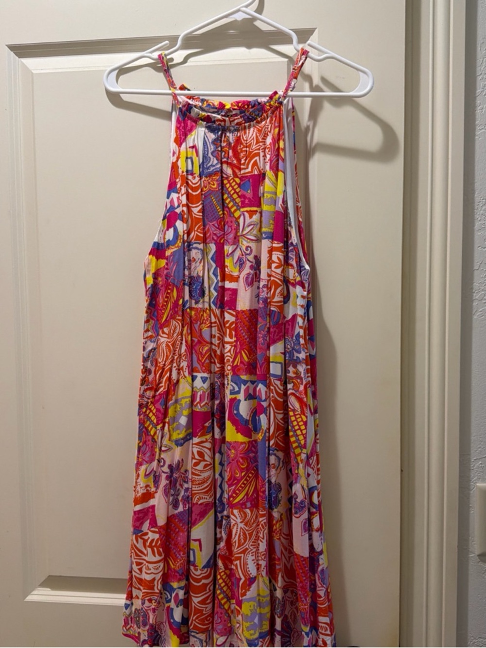 Bright Multicolor Dress - Pink, Orange, Yellow, Purple